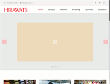 Tablet Screenshot of hirawats.in